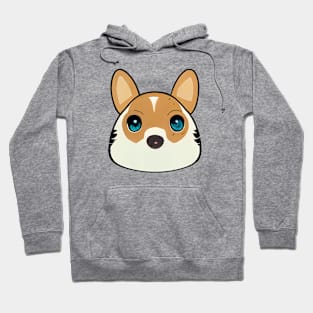 A cute corgi's face Hoodie